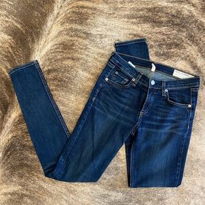 Rag & Bone Skinny Blue Jeans